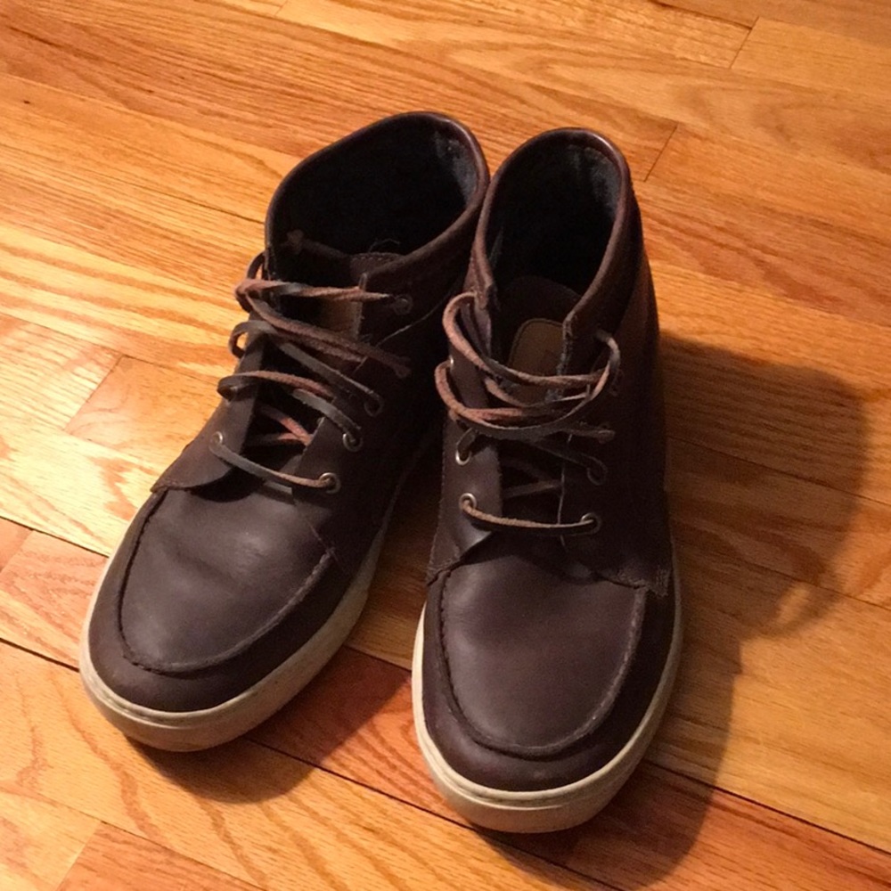 Leather timberland earth keepers